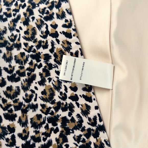 Like New! Rebecca Taylor Leopard Print Velveteen Jacket in Caramel Combo Size 2 - Picture 6 of 15